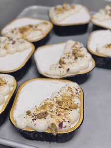 Eggless Rasmalai Cheesecake Tins