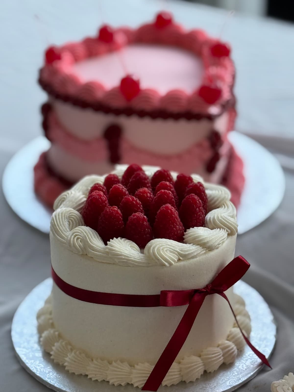 Raspberry Ribbon Mini Cake – Just Cakes Bakeshop