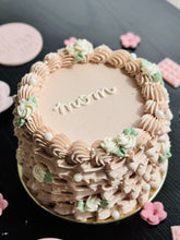 Load image into Gallery viewer, Mother’s Day Ruffled Blush Cake
