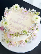 Load image into Gallery viewer, Floral Crown Heart Cake
