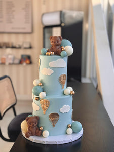 Teddy & Hot Air Balloon Cake