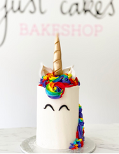 Load image into Gallery viewer, Size: 4&quot; One tier. Rainbow hair.
