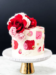 Coloured Strokes Cake