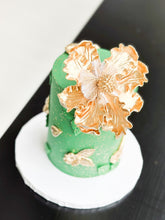 Load image into Gallery viewer, Gilded Gold Floral Cake

